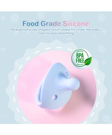 ONTA BPA-Free Silicone Baby Pacifier Holder Clip - Blue (3-18 Months) - Buy Online on GoSupps.com