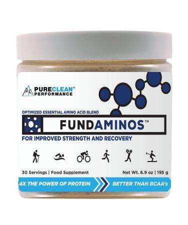 FUNDAMINOS-Vegan EAA/BCAA s Botanically Boosted Best-Tasting Great Value Nothing Artificial   Physician-Formulated Clinically-Proven Since 2008 (30 servings) - PureClean Performance