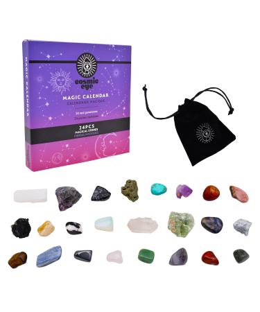 Take Care Cosmic Eye - Advent calendar gems gems 24 pieces healing stone gift idea Christmas energy of the stones violet