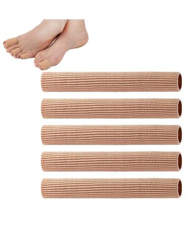 Angzhili 5 pcs Toe Protectors Toe Cushion Tube Toe Tubes Sleeves Toe Pads for Blisters Corn Cushions Hammer Toes Toe Caps Covers Toe Cushion Toe Guards for Women(Small)