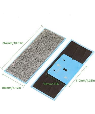 HCOWL 12Pcs Replacements Washable Wet Mopping Pads Dry Mopping Pads Compatible with Braava Jet M6 As Shown - Buy Online on GoSupps.com