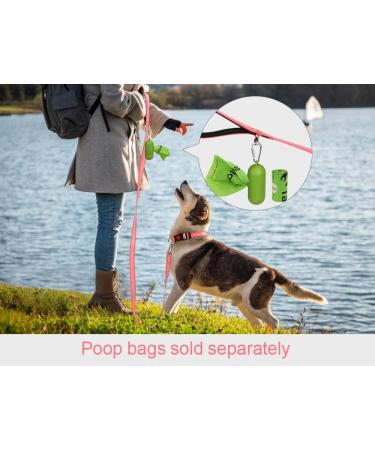 Taglory Reflective Dog Leash for Medium to Large Dogs | Padded Handle Supports 10-75 kg 1.2m x 2.5cm | Pink - Durable & Comfortable - Buy Online on GoSupps.com