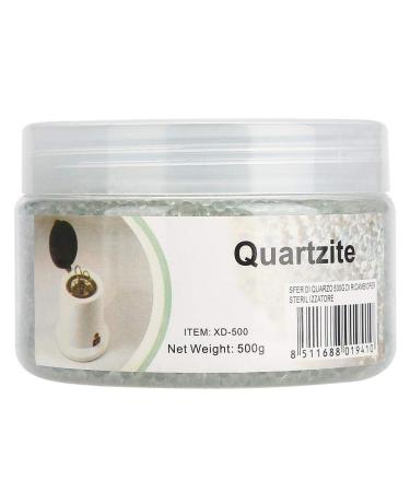 Zerodis Box of Glass Beads 500g Clear Glass Beads for High Temperature Nail Sterilizer Box of Quartz Sand Beads