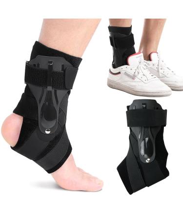 CJBIN Ankle Brace Sprain, Sports Ankle Support with PE Panel, Adjustable Ankle Bandage for Ankle Sprains