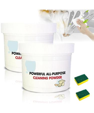 Powerful Kitchen all Purpose Powder Cleaner Pousbo Kitchen Cleaning Powder for Grease Kitchenware Stubborn Stains Cleaner Foam Rust Remover Kitchen Cleaner (BB)