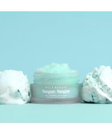 NCLA Beauty Sugar All Natural Lip Scrub - Lip Exfoliator - Made with Sugar Cocoa and Shea Butter Agave Nectar - Mint Gelato - 0.5 oz - Buy Online on GoSupps.com