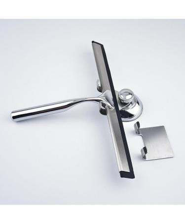 10 Inch Wiper Zinc Alloy Window Scraper Stainless Steel Wiper with Hook Glass Cleaner Glass Scraper Floor Scraper A Model White Adhesive Strip With Nailing Base - Buy Online on GoSupps.com