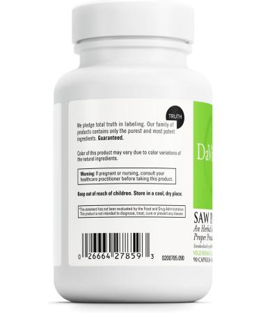 DAVINCI Labs Saw Palmetto - Dietary Supplement to Support Proper Prostate Health Function Premenstrual Needs and Lactation* - with Saw Palmetto Berry Extract - Gluten-Free - 90 Vegetarian Capsules - Buy Online on GoSupps.com