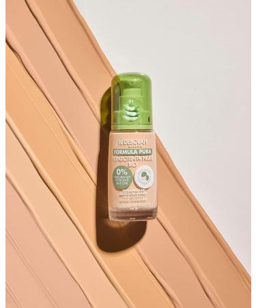 DEBORAH Deborah Milano Pure Nude Bio Formula No. 03 Beige with Vitamin C and Aloe Vera SPF 20 Fluid texture with medium coverage for an even radiant and velvety complexion - Buy Online on GoSupps.com