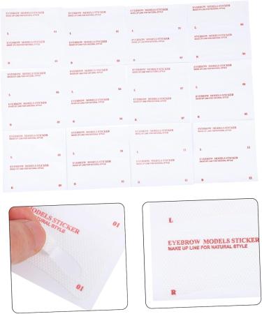 FOMIYES Brow Pencil Eyebrow Pencil 144 pcs Kit Makeup Practical Card Stencil Sticker Shaper Girls Drawing Tools Guide for Stencils Drawing Eyebrow Template 8.5x8.5cmx2pcs As Shownx2pcs - Buy Online on GoSupps.com