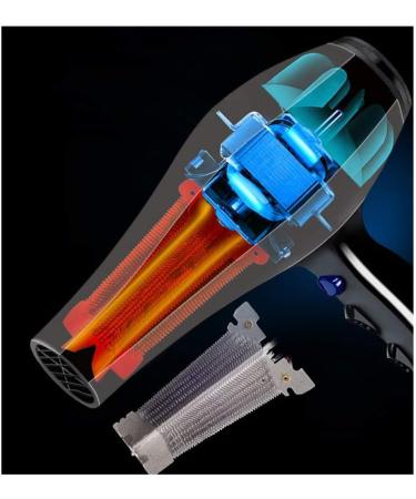 ADITAM Professional Ionic Hair Dryer Powerful 2000 Watt Ceramic Salon Blow Dryer Negative Ions Dc Motor Cool Shot Button Hairdryer Double The Comfort - Buy Online on GoSupps.com