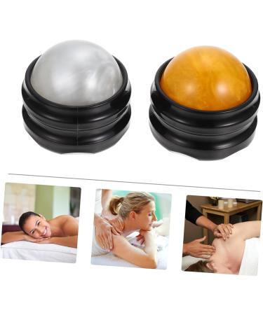 Healeved 2-Pack Roller Ball Yoga Massage Balls - Resin Mini Muscle Devices for Self-Massage & Foot Relief - Perfect for Muscle Regeneration & Fitness - Buy Online on GoSupps.com