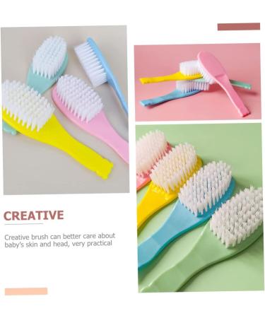 Healeved 40 Pcs Small Hair Brush Infant Comb Scalp Shampoo Brush - Newborn Comfortable Baby Brush Set - Assorted Colors - 13.5X3.9CM - Buy Online on GoSupps.com