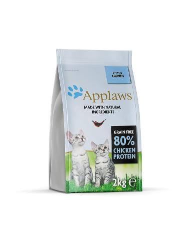 Applaws kitten dry food with chicken complete and grain -free for young cats aged 1-14 months (1 x 2 kg pack) kitten - chicken 2 kg (1 Pack)
