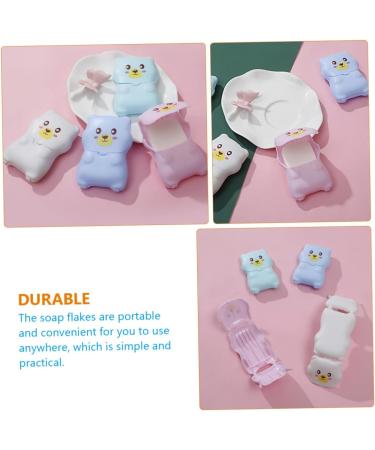 FRCOLOR 12 Sets Travel Soap Flakes Mini Travel Hand Hand-washing Soap Slices Cleaning Soap Face Washing Soap Travel Soap Paper Travel Accessories Pp Portable - Buy Online on GoSupps.com