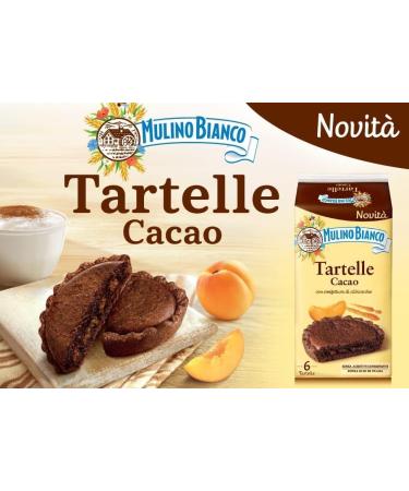  Italian Gourmet E.R. Mulino Bianco Cocoa Tartlets with Apricot Filling 288g Each pack contains 6 x 48g cakes + 400g Italian Gourmet Polpa di Pomodoro Box - Buy Online on GoSupps.com
