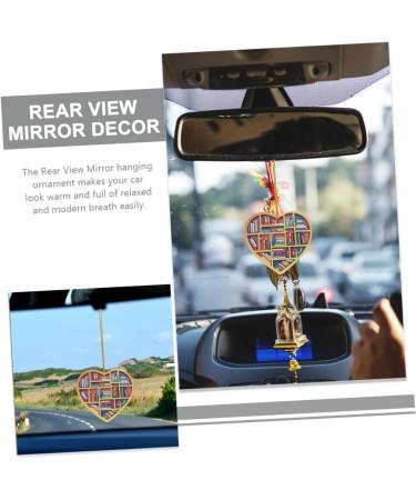 Zerodeko Decor Creative Rear View Mirror Pendant Modern Style Pendant Heart Shaped Pendant Crafts Car - Buy Online on GoSupps.com