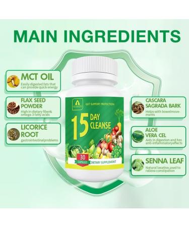 ausalli 15-Day Herbal Digestive Support Plant-Based Formula with Natural Ingredients 30 Count - Buy Online on GoSupps.com