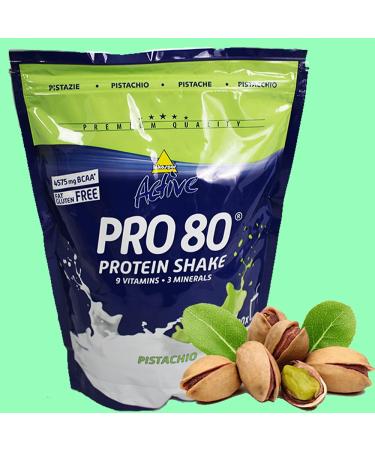 Buy Atlant Vital Inkospor Active Pro 80 Protein Shake - 2x500g (Pistachio/Raspberry Yoghurt) | International Shipping Available - Buy Online on GoSupps.com