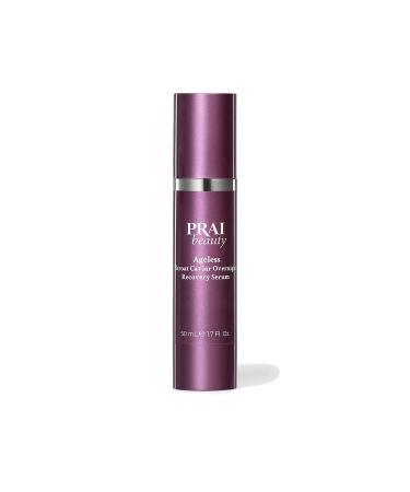 PRAI Beauty Ageless Throat Caviar Overnight Recovery Serum for Instantly Ageless Neck Neck Firming and Tightening Serum 1.7 Oz