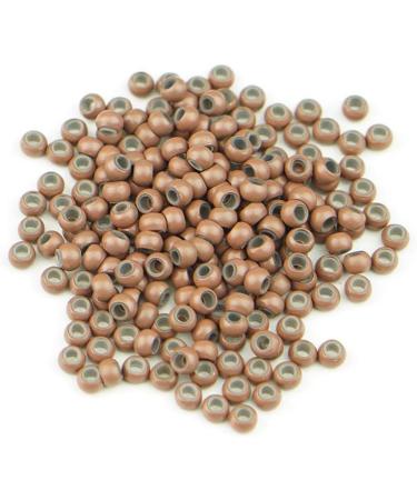 KOCONI 200Pcs 3mm Nano Rings Silicone Lined Hair Extension Beads - Light Brown 11 - Micro Beads for Hair Rings - Buy Online on GoSupps.com