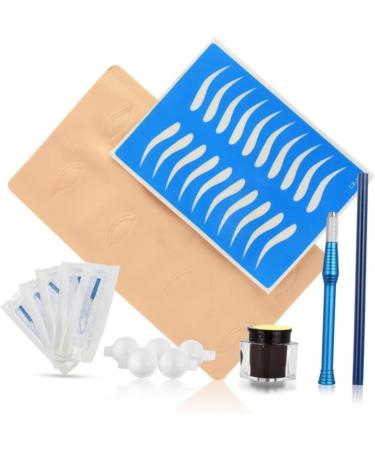 Beavorty 3pcs Pencil Microblading Blue Kit Cup Practice & Skin Eye D Embroidery Coffee Manual Eyebrow - Buy Online on GoSupps.com