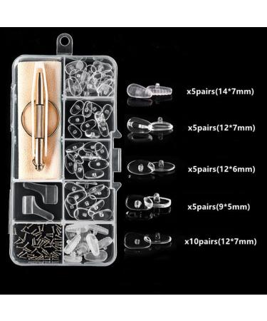 Buy WJRQD 35 Pairs Glasses Repair Set Slipproof Nose Pads Screws Tweezers & Cleaning Cloth for International Shipping - Buy Online on GoSupps.com