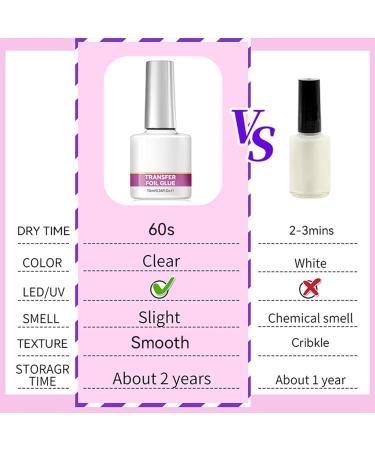  G n rique Nail Foil Gel Strong Manicure Adhesive 10ml | Nail Foil Glue Manicure | Stickers for Professional and Beginner Women | Perfect for - Buy Online on GoSupps.com