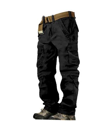 Blue cargo vose men men's cargo pants cargo pants hiking pants 8 pockets monochrome comfortable breathable outdoor daily go out cotton fashionable leisure pants m black 34