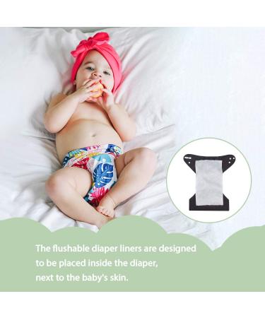 ALVABABY Bamboo Cloth Diaper Liners - Fragrance and Chlorine Free, Biodegradable Inserts - 400 Sheets, Pack of 4 - Buy Online on GoSupps.com