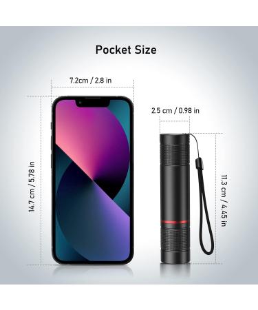 Blukar Rechargeable Tactical Flashlight - Super Bright LED Flashlight for Camping Outdoors - Zoomable & Adjustable - Long Lasting - Perfect Christmas Gift - Black - Buy Online on GoSupps.com