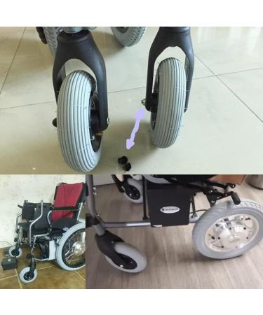 Wheelchair Wheels Wheelchair Front Castor (200x50) Electric Wheelchair Front Wheels Replacement Wheelchair Front Caster 8 Inch Wheelchairs Rollators Accessories Bearing: 8mm (0.3") - Buy Online on GoSupps.com