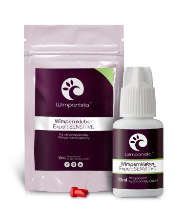 Wimpanista Eyelash Glue SENSITIVE (10ml) for eyelash extension 3-4 sec. drying time color black