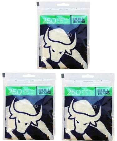 5 x Bull Brand 250 Menthol Slim Filter Tips