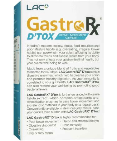 LAC GastroRx D'TOX 30s - Natural Digestive Detox Support - Buy Online on GoSupps.com