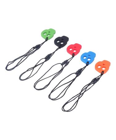 Chew Sensory Necklaces - 5 Pack Silicone Oral Motor Aids for Autism & ADHD - Ideal Chewy Necklace for Sensory Children - Buy Online on GoSupps.com