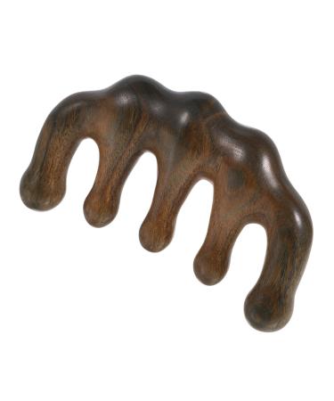 Marmerdo sandalwood comb wide dentures pocket comb Gua-Sha-Kamm scalp massage tool Massage-tools body massage device Creative massage comb Handlich wooden comb large teeth