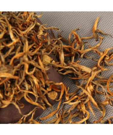 HELLOYOUNG Th Pu'er de printemps Dianhong bourgeon unique biologique du Yunnan chinois Fabriqu traditionnellement la main aliment vert avec une saveur intense Th pu-erh Pu'er Tea (100g) - Buy Online on GoSupps.com