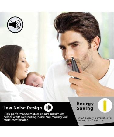 Premium Stainless Steel Ear & Nose Hair Trimmer Clippers | Painless Hair Removal for Men & Women - Buy Online on GoSupps.com