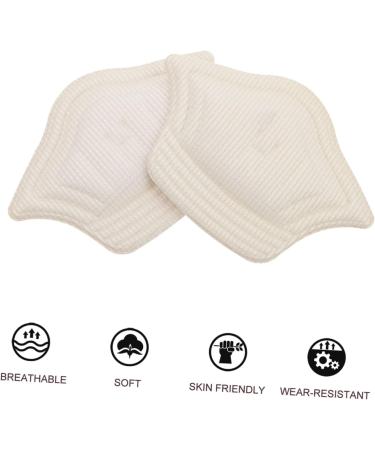 FOMIYES Heel Cushion Stickers - 15 Pairs Self-Adhesive Half Size Heel Grips for Women - Cuttable White Sponge Sandal Cushion Protectors - Buy Online on GoSupps.com