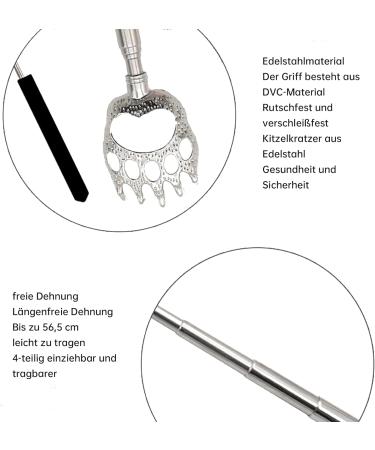 Buy Koboko Stainless Steel Back Scratchers - 2-piece Telescopic Scratchers up to 68 cm for Ultimate Back Relief - International Shipping Available! - Buy Online on GoSupps.com