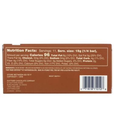 Guittard Unsweetened Gluten Free Baking Bar Chocolate - 6 Ounce - Buy Online on GoSupps.com