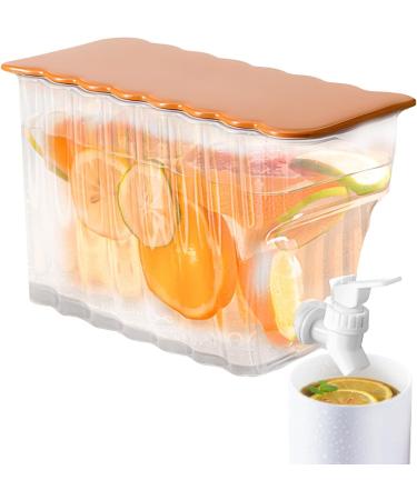 Cold Kettle with Faucet - Drink Containers for Fridge - Cold Kettle with Faucet in Refrigerator Leak-Proof Water Container for Iced Tea Juice Cola Lemonade 3. White - Buy Online on GoSupps.com