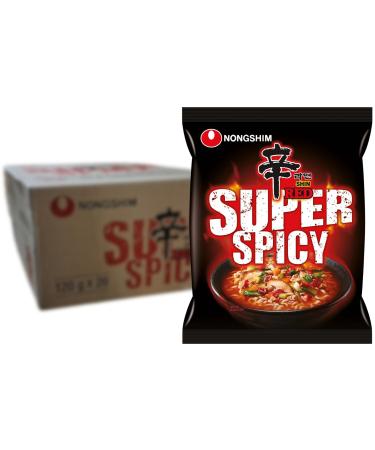 NONGSHIM - Instant Noodles Shin Red Super Spicy - Multipack (20 X 120 GR) Instant Noodles Shin Red Super Spicy Multipack