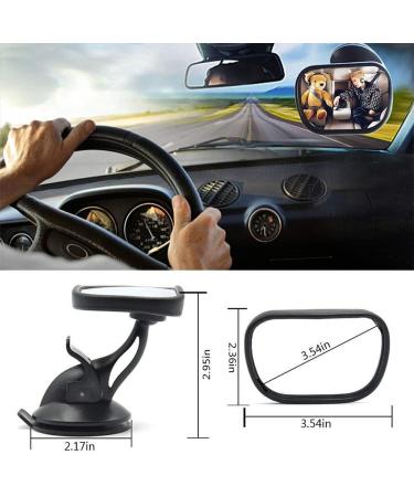 Gasea Baby Car Mirror Rear Facing | Universal 360 Adjustable Safety Mirror for Back Seat | Suction Cup | Infant and Child Car Mirror - Buy Online on GoSupps.com