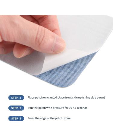 30 Classic Color Iron-On Patches for Clothing Repair - Denim, Canvas, Jacket - 4.9 x 3.7 Inches - Buy Online on GoSupps.com