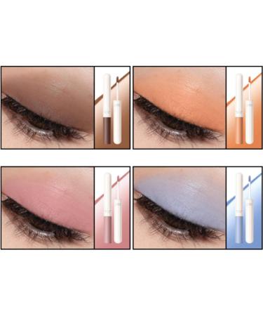 Liquid Eyeshadow Set 4 Colors Matte Liquid Eyeshadow with Lightweight - Cream Eyeshadow Primer Waterproof Long Lasting Eye Brightener Highlighter Blusher Eye Shadow Makeup for Women Fassme - Buy Online on GoSupps.com