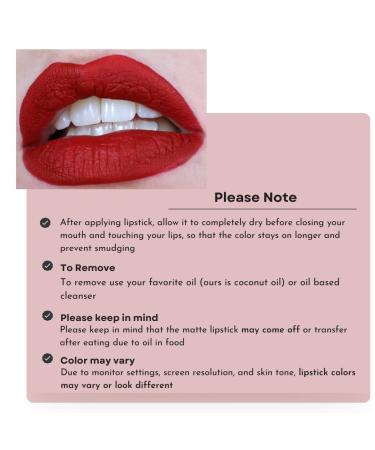 Mynena Hot Red Matte Liquid Lipstick - Long Lasting & Waterproof | Lola - Buy Online on GoSupps.com