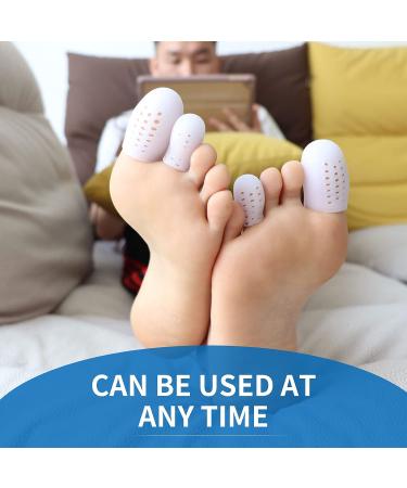 Gel Toe Protectors - 14 Pack Toe Covers for Men and Women | Toe Sleeves for Ingrown Toenails, Corns, Calluses | Toe Cushions for Foot Pain Relief - 14 Piece Assortment - Buy Online on GoSupps.com
