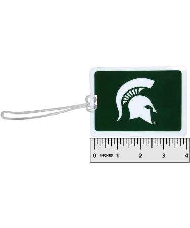 NCAA Michigan State Spartans Vinyl Luggage Tag 2pk - Green | Official Team Merchandise - Buy Online on GoSupps.com